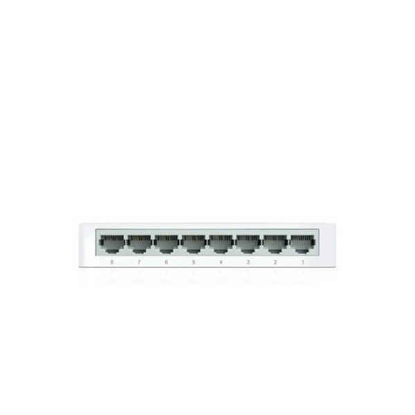 Комутатор TP-LINK TL-SF1008D, White/Gray, 8-портовий, 10/100 Мбіт/с, некерований, пластиковий корпус - 7