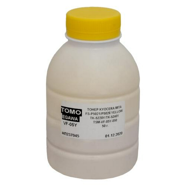Тонер Kyocera TK-5220, Yellow, P5021, M5521, 50 г, Tomoegawa (TSM-VF-05Y-050)