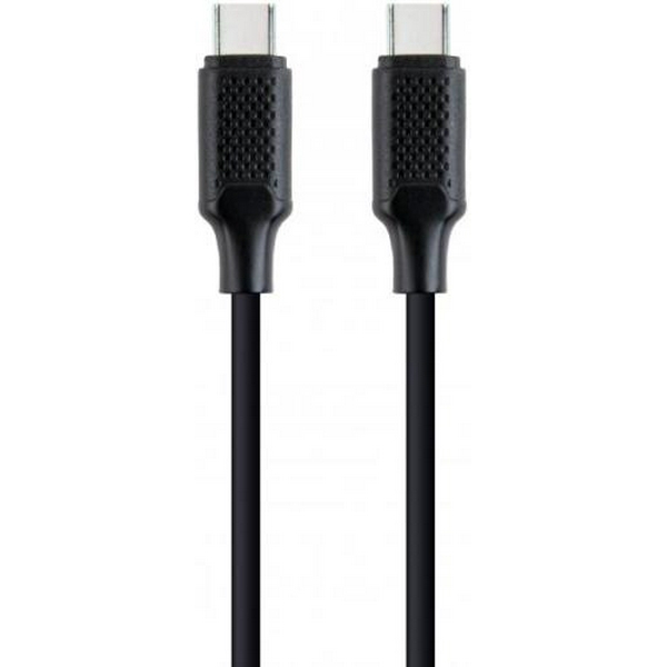 Кабель Type-C - Type-C, 1.5 м, Black, Cablexpert, 60 Вт, 3A (CC-USB2-CMCM60-1.5M)