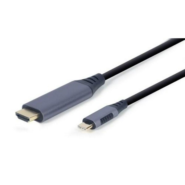 Кабель HDMI (M) - Type-C (M), 1.8 м, Black, Cablexpert, 4K / 60 Гц (CC-USB3C-HDMI-01-6)