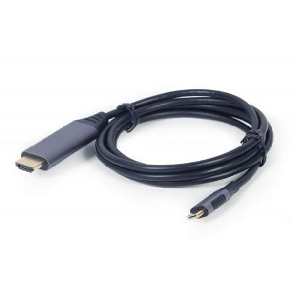 Кабель HDMI (M) - Type-C (M), 1.8 м, Black, Cablexpert, 4K / 60 Гц (CC-USB3C-HDMI-01-6) - 2