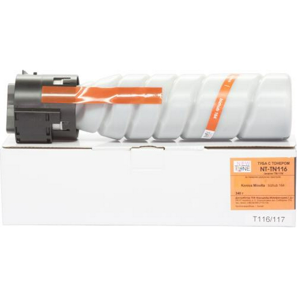 Тонер Konica Minolta TN-116, Black, Bizhub 164/165/184/185, туба, 13 200 стор, NewTone (NT-TN116)