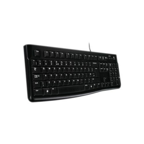 Клавіатура Logitech K120, Black, USB, стандартна, 104 кнопки, українська розкладка клавіатури, 1.8 м (920-002643)