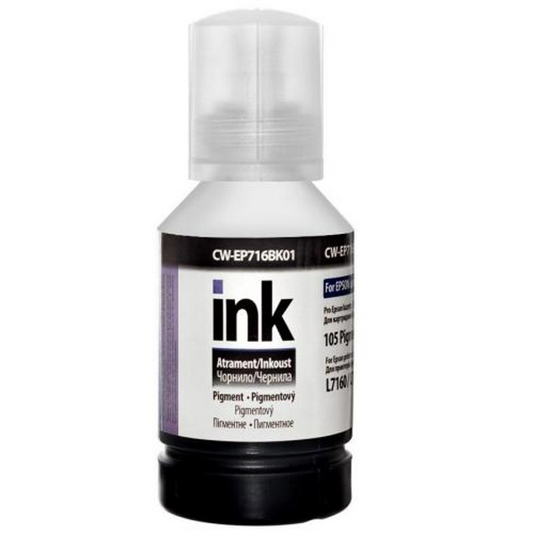 Чорнило ColorWay Epson 105, Black, L7160/L7180, 140 мл, пігментне (CW-EP716BK01)