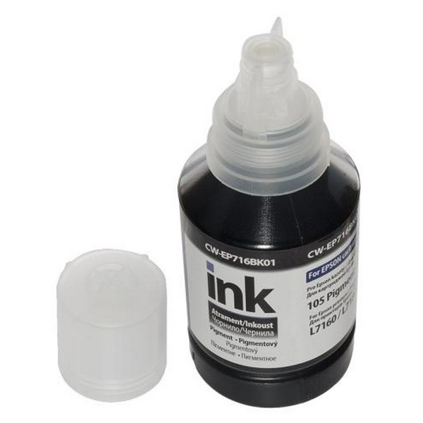 Чорнило ColorWay Epson 105, Black, L7160/L7180, 140 мл, пігментне (CW-EP716BK01) - 2