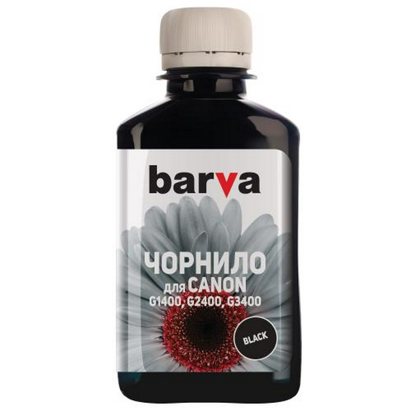 Чорнило Barva Canon GI-490, Black, G1400/G2400/G3400/G4400/G4500, 180 мл, пігментне (G490-503)