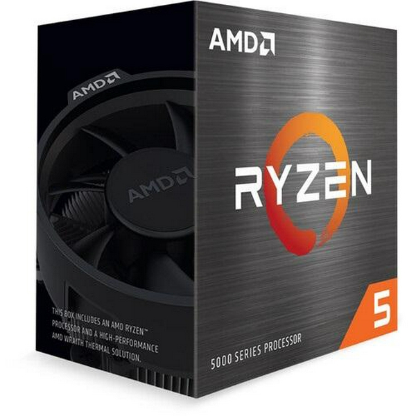 Процесор AMD (AM4) Ryzen 5 5500, Box, 6x3.6 ГГц (Turbo Boost 4.2 ГГц), L3 16Мб, Cezanne (Zen 3), 7 нм, TDP 65 Вт, розблокований множник, кулер Wraith Stealth (100-100000457BOX)