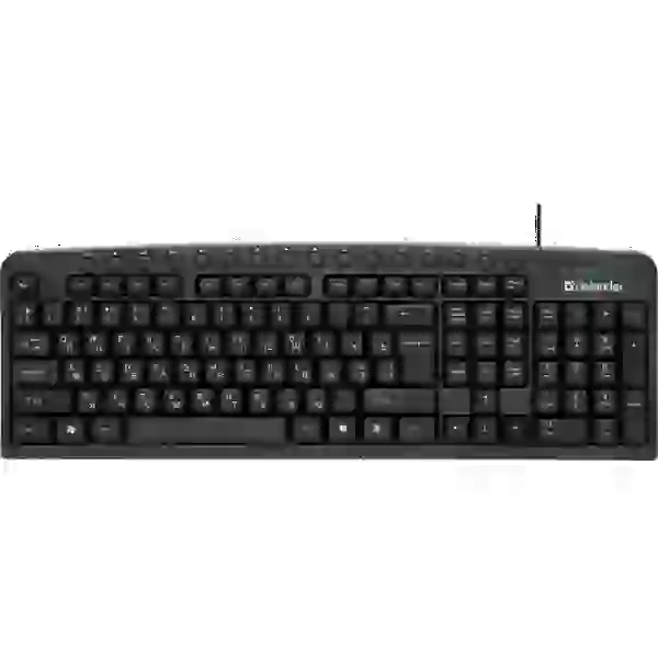 Клавіатура Defender Focus HB-470 (UKR), Black, USB, гарячі клавіші швидкого доступу, 1.5 м (45471)