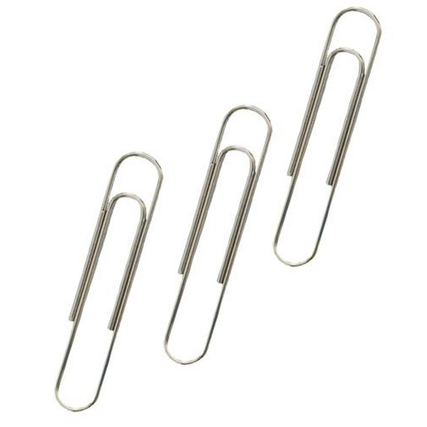 Скріпки нікельовані 28 мм, H-Tone, 100 шт, круглі (JJ40304-28)