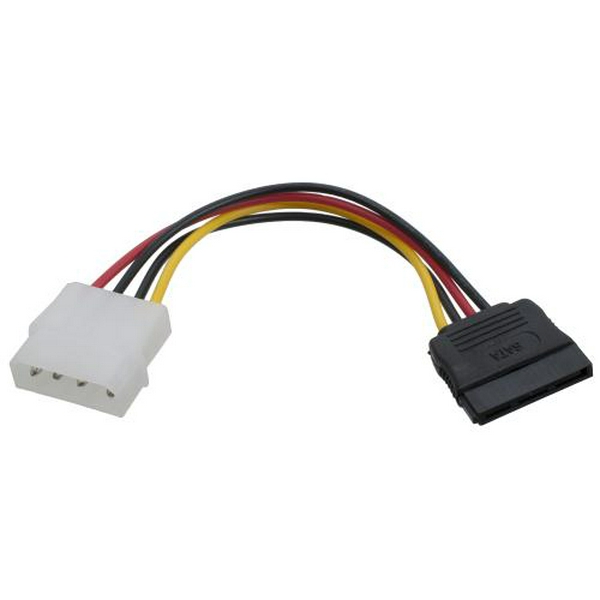 Перехідник живлення Molex (M) - SATA (F), 15 см, Patron (CAB-SATA-HDD)