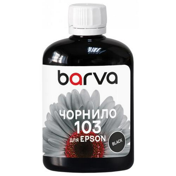 Чорнило Barva Epson 103, Black, для L1110/L3100/L3200/L3150/L3250/L3550/L5190/L5590, 100 мл, водорозчинне (E103-690)