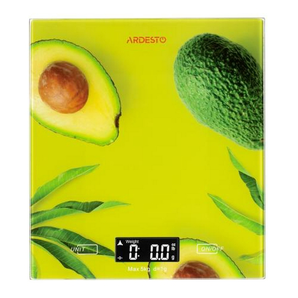 Ваги кухонні Ardesto SCK-893AVOCADO макс. вага 5 кг, різнокол