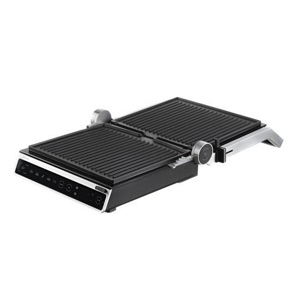 Електрогриль Ardesto GK-STC20, Black/Silver, 2000W, сенсорне керування, регулювання ступеню прожарювання, знімні пластини - 3