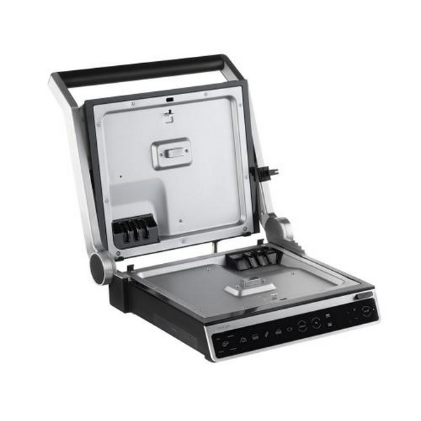 Електрогриль Ardesto GK-STC20, Black/Silver, 2000W, сенсорне керування, регулювання ступеню прожарювання, знімні пластини - 5