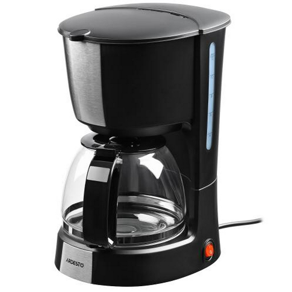 Кавоварка Ardesto FCM-D2100, Black, 900W, крапельна, резервуар 1.2л