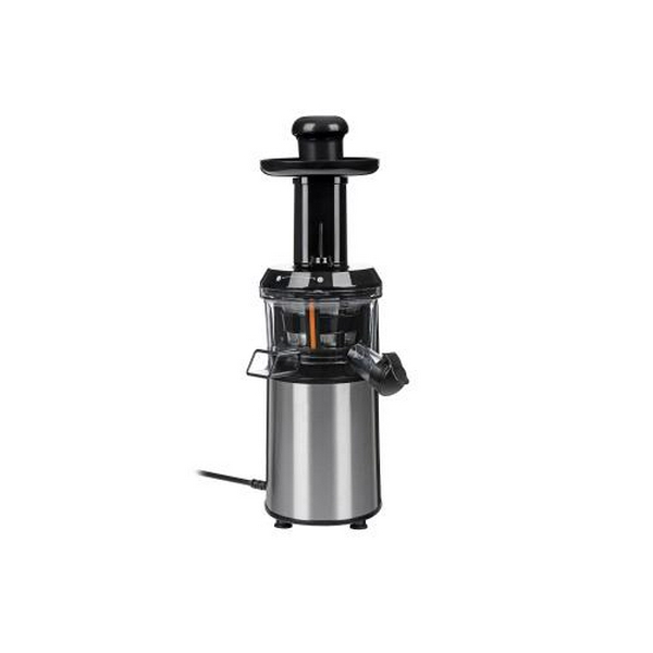 Соковитискач Ardesto JEG-1330S шнекова, 200Вт, 1 швидкість, "крапля стоп", завантаження "цілком" шириною 40мм, обсяг резервуара для м'якоті: 0.6л, обсяг резервуара для соку: 0.6л, нержавійка - 2