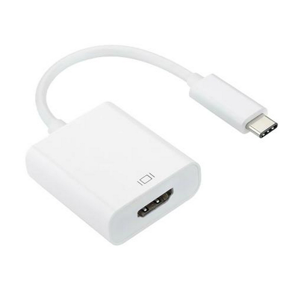 Перехідник Type-C (M) - HDMI (F), Atcom, White, 10 см, 4K (13888)
