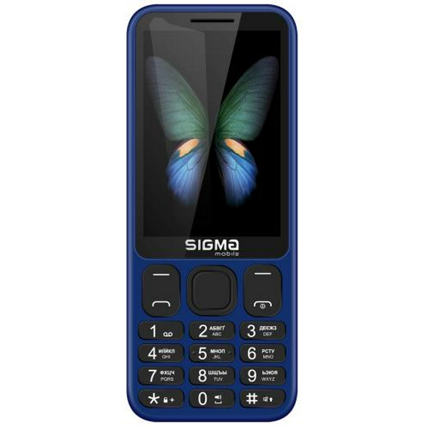 Мобільний телефон Sigma mobile X-style 351 Lider, Blue, 2 Micro-SIM + Nano-SIM, дисплей 3.5" кольоровий (320x480), моноблок, підтримка microSD (max 32Gb), FM, BT, Cam 0.3Mp, 3400 mAh