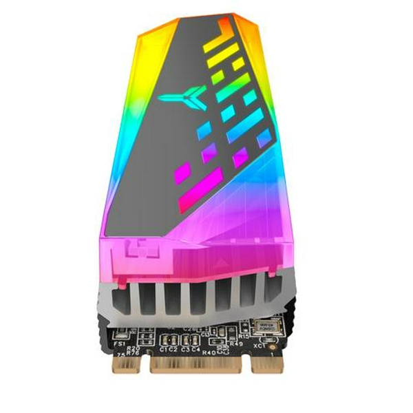 Радіатор для M.2 Qube M.2-4, Gray, для формату 2280, роз'єм M.2 (NGFF), RGB підсвічування - 4