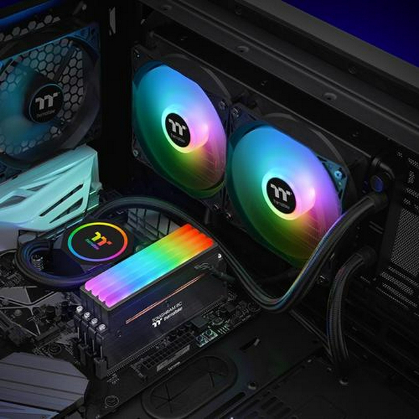 Система рідинного охолодження Thermaltake Floe RC240 CPU & Memory AIO Liquid Cooler (CL-W271-PL12SW-A) - 6