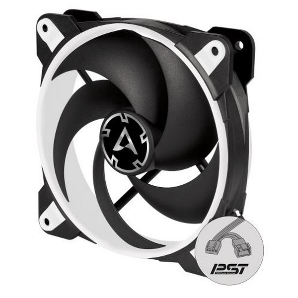 Вентилятор 120 мм, Arctic BioniX P120, Black/White, 120х120х27 мм, PWM, 200-2100 об/хв, 4-pin, гідравлічний підшипник (ACFAN00116A)