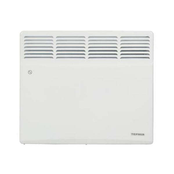 Конвектор Термія ЕВНА-1,0/230С2М(мбх), White, 1000W, настінний, трубчастий ТЕН з алюмінієвим оребрінням, площа обігріву 10м2, IP24, захист від перегріву, 680х460х115 мм