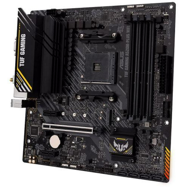 Мат.плата AM4 (A520) Asus TUF GAMING A520M-PLUS WIFI, A520, 4xDDR4, Int.Video(CPU), 4xSATA3, 1xM.2, 1xPCI-E 16x 3.0, 2xPCI-E 1x 3.0, ALC887, Realtek GLan, WiFi 5, Bluetooth 5.0, 6xUSB3.2/6xUSB2.0, VGA/HDMI/DP, MicroATX - 4