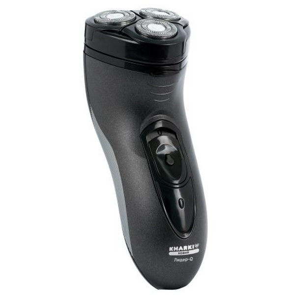 Електробритва Новий Харків НХ-8507 Лидер-Q Black, 6W, роторна, сухе гоління, 3 головки для гоління, подвійні леза, плаваюча конструкція ножів, повторение контуров лица, живлення акумуляторний Li-ion, тример для скронь