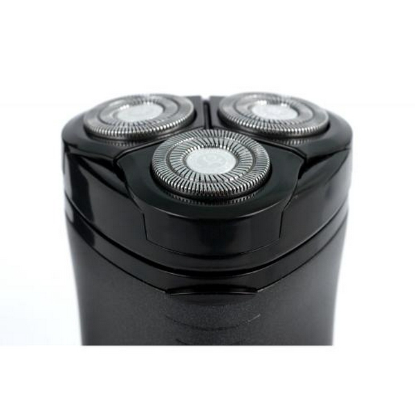 Електробритва Новий Харків НХ-8507 Лидер-Q Black, 6W, роторна, сухе гоління, 3 головки для гоління, подвійні леза, плаваюча конструкція ножів, повторение контуров лица, живлення акумуляторний Li-ion, тример для скронь - 5