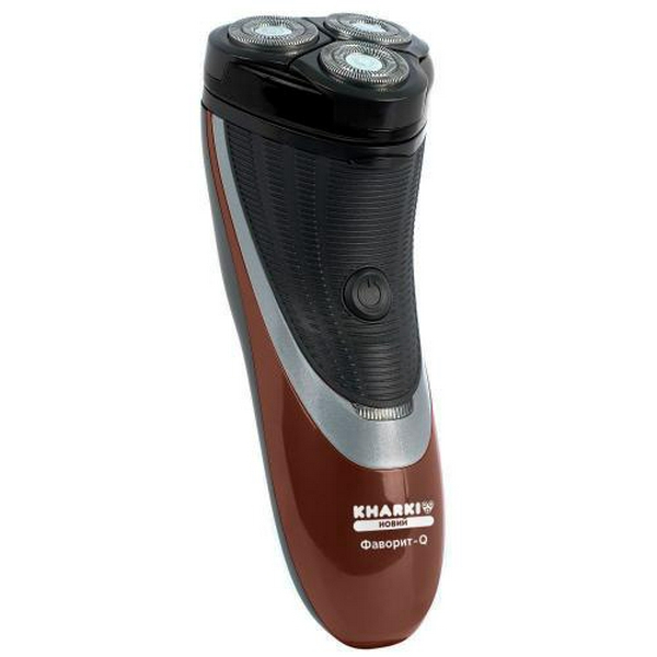 Електробритва Новий Харків НХ-8508 Фаворит-Q Red, 6W, роторна, сухе гоління, 3 головки для гоління, подвійні леза, плаваюча конструкція ножів, повторение контуров лица, живлення акумуляторний Li-ion, тример для скронь
