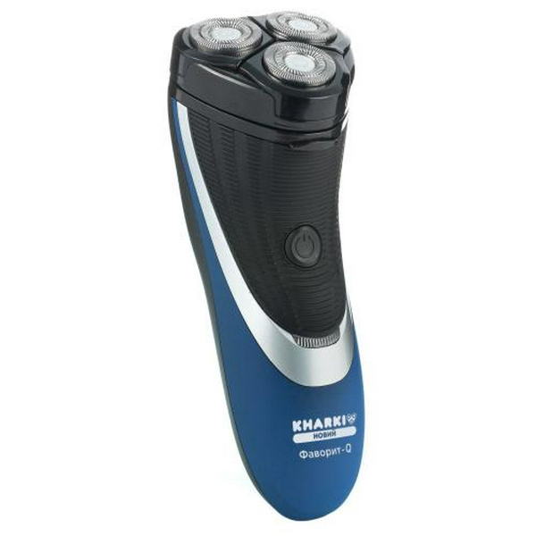 Електробритва Новий Харків НХ-8508 Фаворит-Q, 6W, роторна, сухе гоління, 3 головки для гоління, подвійні леза, плаваюча конструкція ножів, повторение контуров лица, живлення акумуляторний Li-ion, тример для скронь
