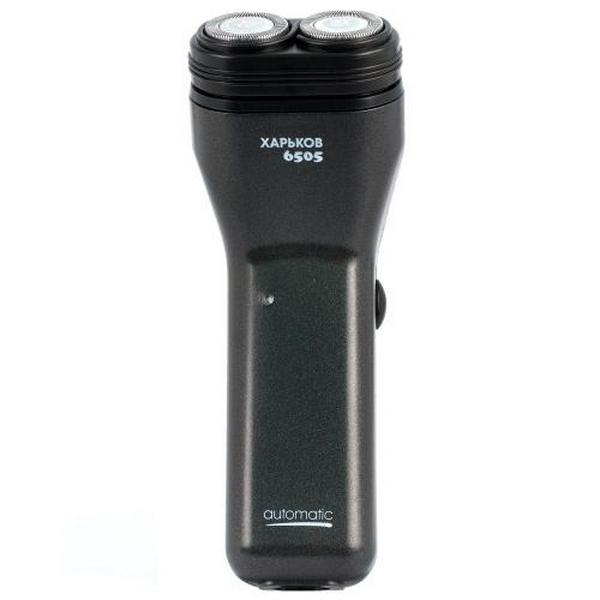 Електробритва Харків Х-6505, Black, 5W, роторна, сухе гоління, 2 головки для гоління, одинарне лезо, живлення від мережі, триммер для скронь, механічна кнопка включення - 2