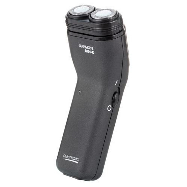 Електробритва Харків Х-6505, Black, 5W, роторна, сухе гоління, 2 головки для гоління, одинарне лезо, живлення від мережі, триммер для скронь, механічна кнопка включення - 3