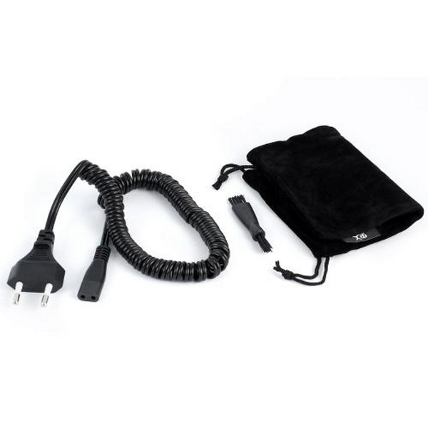 Електробритва Харків Х-7500, Black, 6W, роторна, сухе гоління, 3 головки для гоління, одинарне лезо, живлення від мережі, тример для скронь, механічна кнопка включення - 6