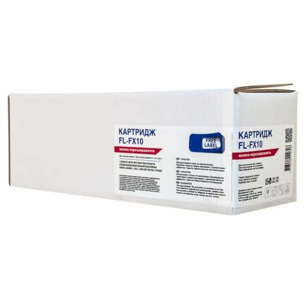 Картридж Canon FX-10, Black, MF4018/4120/4140/4150/4270/4320, 2000 стор, Free Label (FL-FX10)