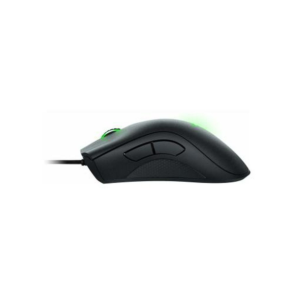 Миша Razer DeathAdder Essential, Black, USB, оптична, до 6400 dpi, до 220 IPS, 5 програмованих кнопок, зелене LED підсвічування, 2.1 м (RZ01-03850100-R3M1) - 3