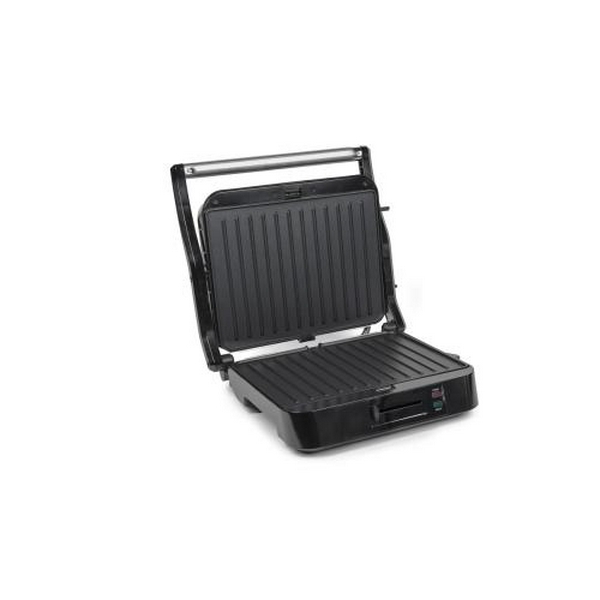 Електрогриль Holmer HCG-20R Silver, 2200W, закритий (двосторонній), нагрівальні панелі 30х23см, знімні пластини, піддон для жиру, управління механічне, регулятор температури, захист від перегріву - 2