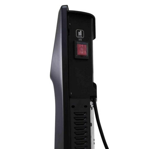 Конвектор Cooper&Hunter СH-1500MD, Black, 1500W, площа обслуговування 20 кв.м, терморегулятор, IP24, керування механічне, установка настінна/підлогова, захист від перегріву, 595х400x107 мм - 2