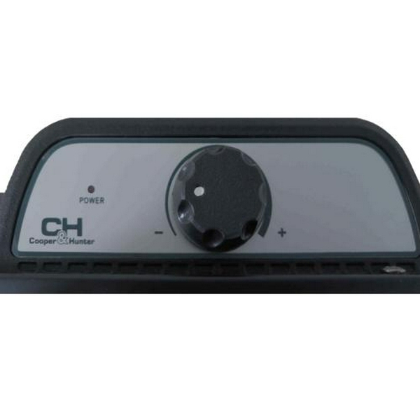 Конвектор Cooper&Hunter СH-1500MD, Black, 1500W, площа обслуговування 20 кв.м, терморегулятор, IP24, керування механічне, установка настінна/підлогова, захист від перегріву, 595х400x107 мм - 3
