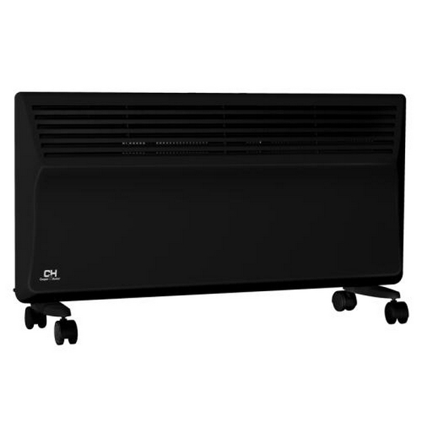 Конвектор Cooper&Hunter СH-2000MD, Black, 2000W, площа обслуговування 25 кв.м, терморегулятор, IP24, керування механічне, установка настінна/підлогова, захист від перегріву, 830х400x107 мм