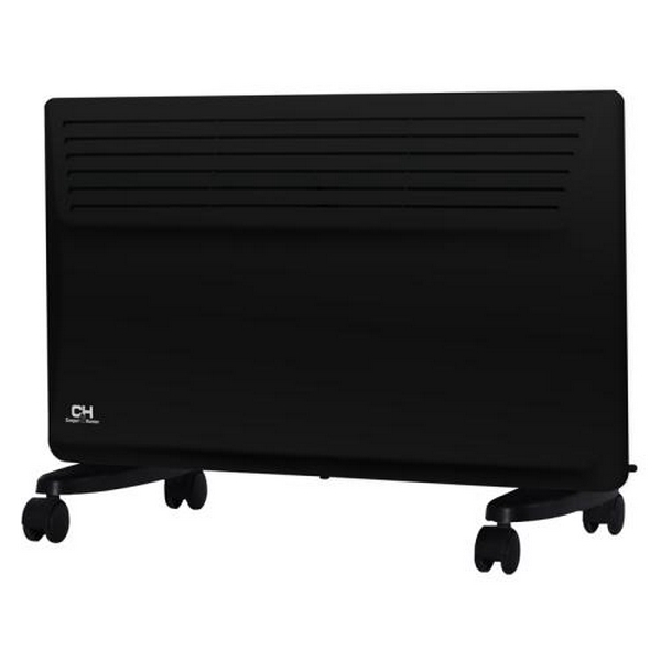 Конвектор Cooper&Hunter CH-1500ED, Black, 1500W, площа обслуговування 20 кв.м, терморегулятор, IP24, керування електронне, таймер, установка настінна/підлогова, LED дисплей, захист від перегріву, захист від перекидання, 595х400x107 мм