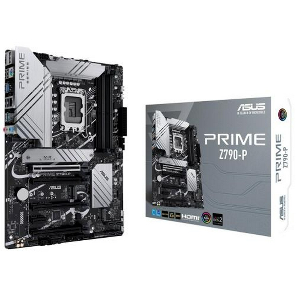 Материнська плата LGA1700, Asus PRIME Z790-P, Z790, 4xDDR5, Int.Video(CPU), 4xSATA3, 3xM.2, 1xPCI-E 16x 5.0, 3xPCI-E 16x 4.0, 1xPCI-E 1x 3.0, 1xM.2 (Key E), Realtek 7.1, Realtek 2.5Gb, 7xUSB3.2/6xUSB2.0, HDMI/DP, ATX