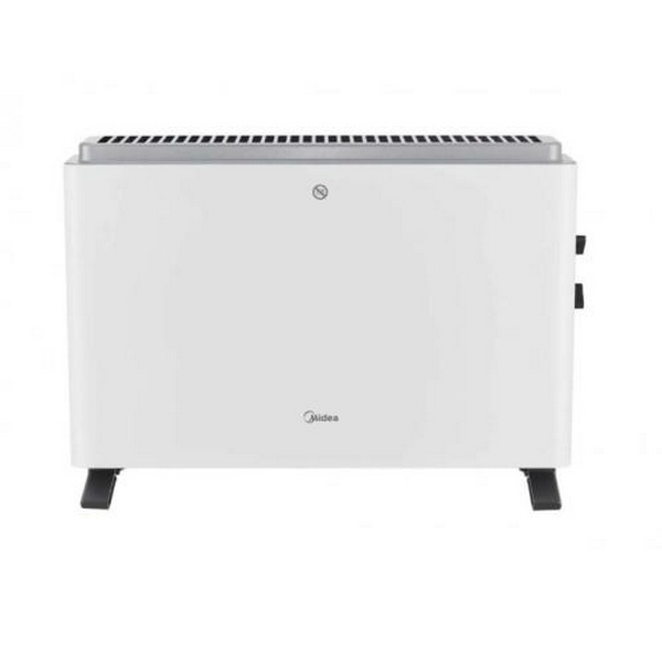 Конвектор Midea NDK20-21A, White, 2000W, підлоговий, відкритий тип тену, три рівні потужності, площа обігріву 20 кв.м, термостат, захист від перегріву, ніжки в комплекті