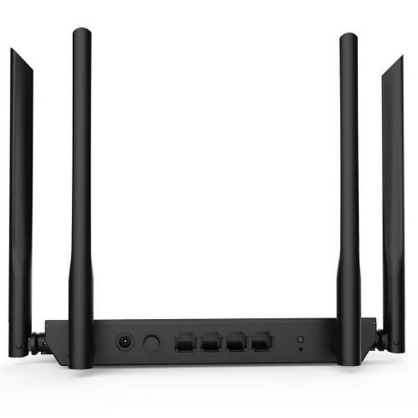 Роутер Netis N3, Black, AC1200 (2.4GHz до 300 Mbps, 5GHz до 867 Mbps), 4xGLan, 4 зовнішні незнімні антени - 4
