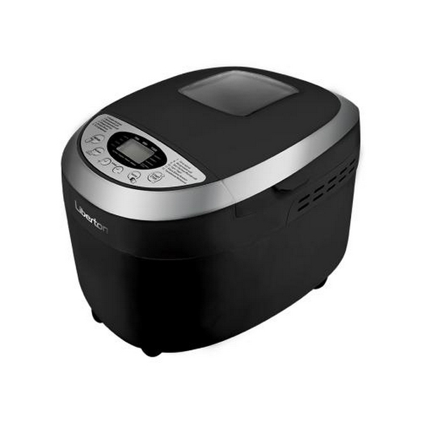 Хлібопіч Liberton LBM-6306, Black/Silver, 850 Вт, 12 програм, 2 тістоміси, випікання 700/900/1150 г, оглядове вікно, підтримка температури, відстрочка старту