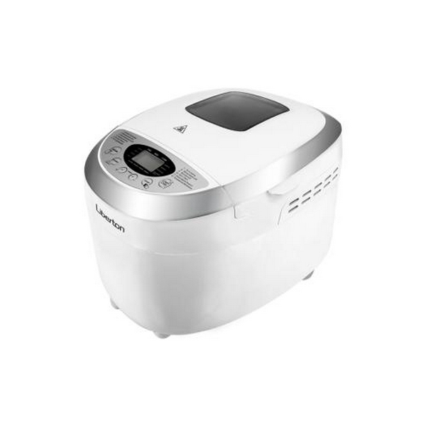 Хлібопіч Liberton LBM-6305, White/Silver, 850 Вт, 12 програм, 2 тістоміса, випікання 700/900/1150 г, оглядове вікно, підтримка температури, відстрочка старту