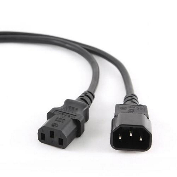 Кабель живлення від мережі PC-189, Black, 5 м, Cablexpert, IEC C14 - IEC C13, 3x1 мм² (PC-189-VDE-5M)