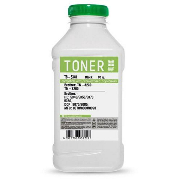 Тонер Brother HL-5340/5370/5380, DCP-8080/8085/8370, MFC-8480, 80 г, ColorWay (TB-5340)