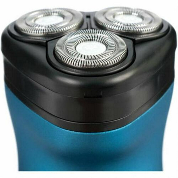 Електробритва Новий Харків НХ-8527 Fanat Silver, 6W, роторна, сухе гоління, 3 головки для гоління, подвійні леза, повторение контуров лица, індикатор роботи/включення, тример для скронь - 4