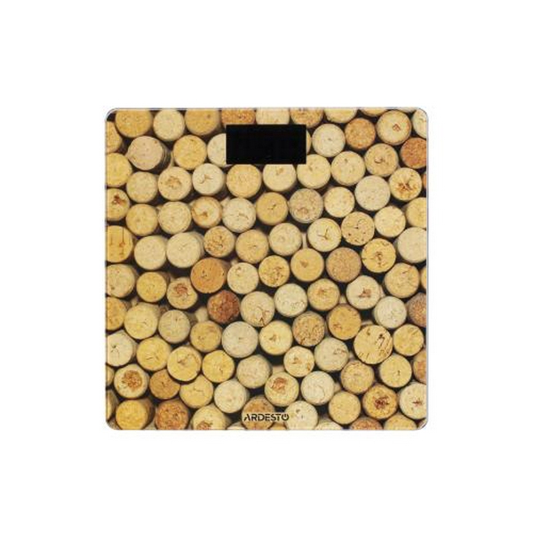 Ваги підлогові Ardesto SCB-965CORK, електронні, максимальна вага 150 кг, скло, сенсорне керування, автовідключення, функція порівняння, вбудований термометр